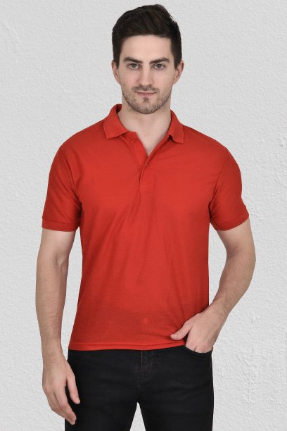 Kwiclo - Red Cotton Regular Fit Men's Polo T Shirt ( Pack of 1 ) Kwiclo - Red Cotton Regular Fit Men's Polo T Shirt ( Pack of 1 )