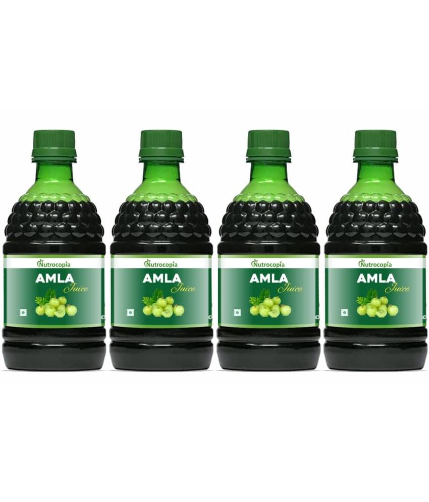     			NUTROCOPIA Amla Juice - 400 ml | Rich Source of Vitamin C | Effective Antioxidants for Immunity boosting | Pure, Natural and 100% Ayurvedic Juice - Pack of 4