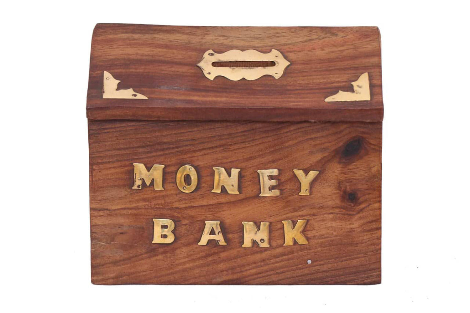     			SWH - Wood Brown Piggy Bank ( Pack of 1 )