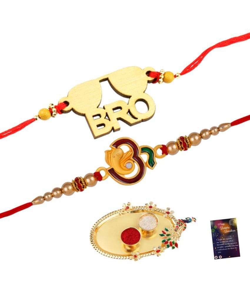    			Silver Shine - Multi Rakhi ( Pack of 2 )