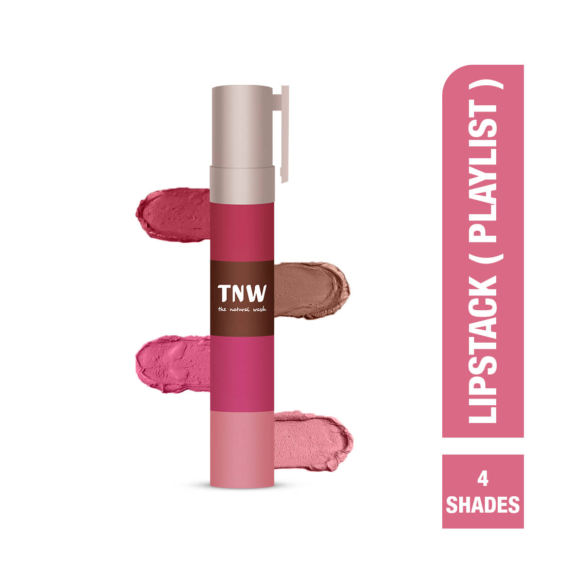 TNW - The Natural Wash Lipstack(01) Playlist, Longtay Lipstick Set, 6.4G