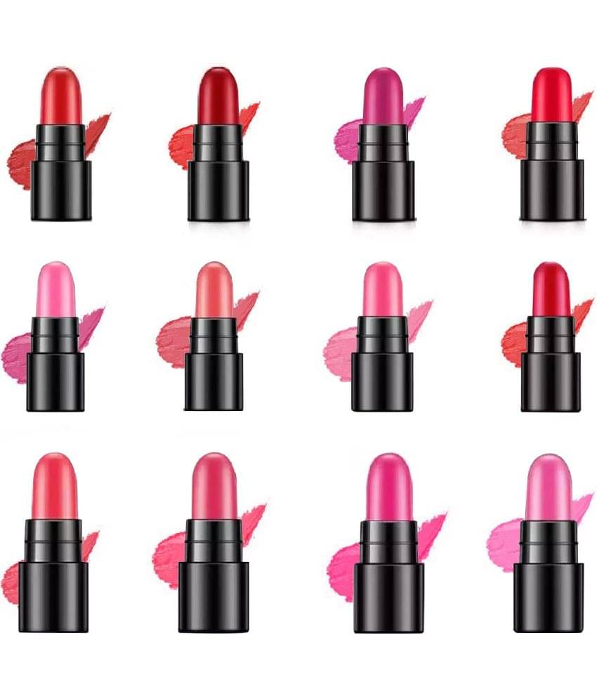     			A.D.S. Mini Matte Travel Combo Lipsticks (Pack of 12) , 18 gm