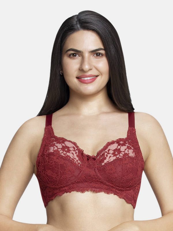    			Amante Cotton Lightly Padded Women's Plunge Bra ( Maroon )