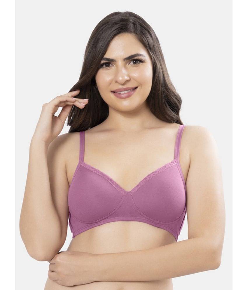     			Amante Cotton Lightly Padded Women's T-Shirt Bra ( Purple )