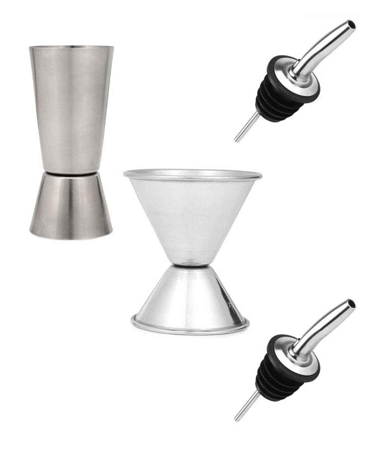 Dynore - Silver Stainless Steel Peg Measurer ( Pack of 4 ) Dynore - Silver Stainless Steel Peg Measurer ( Pack of 4 )