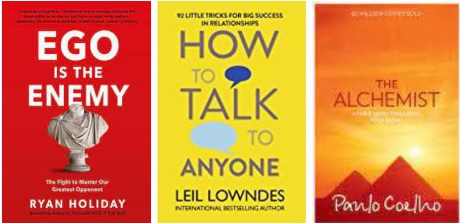     			Ego Is the Enemy + How ToTalk Anyone + The Alchemist