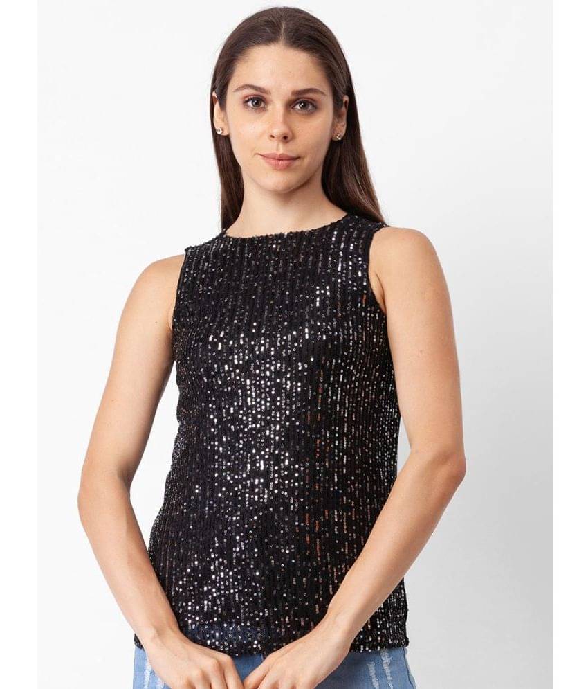     			Globus - Black Polyester Women's Regular Top ( Pack of 1 )