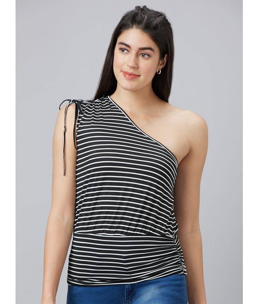 Globus - Black Polyester Women's Regular Top ( Pack of 1 )     			Globus - Black Polyester Women's Regular Top ( Pack of 1 )
