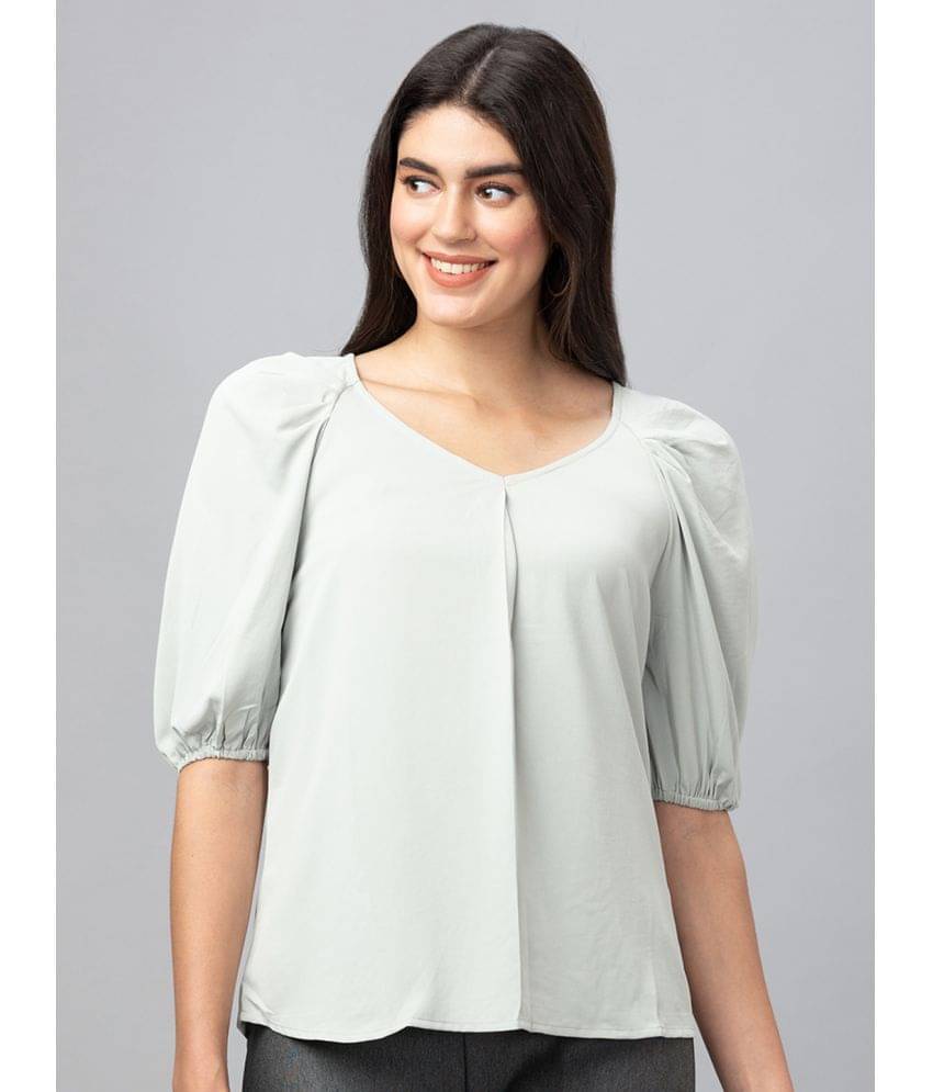 Globus - Green Polyester Women's Regular Top ( Pack of 1 ) Globus - Green Polyester Women's Regular Top ( Pack of 1 )