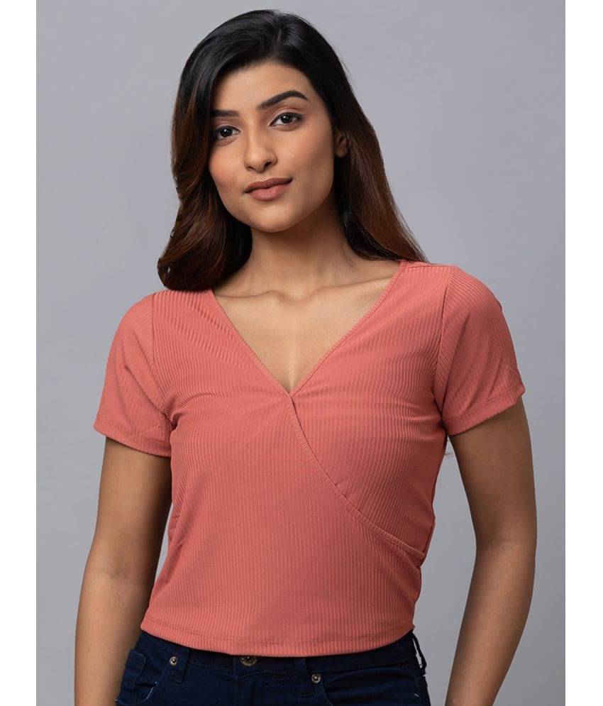 Globus - Peach Polyester Women's Regular Top ( Pack of 1 ) Globus - Peach Polyester Women's Regular Top ( Pack of 1 )