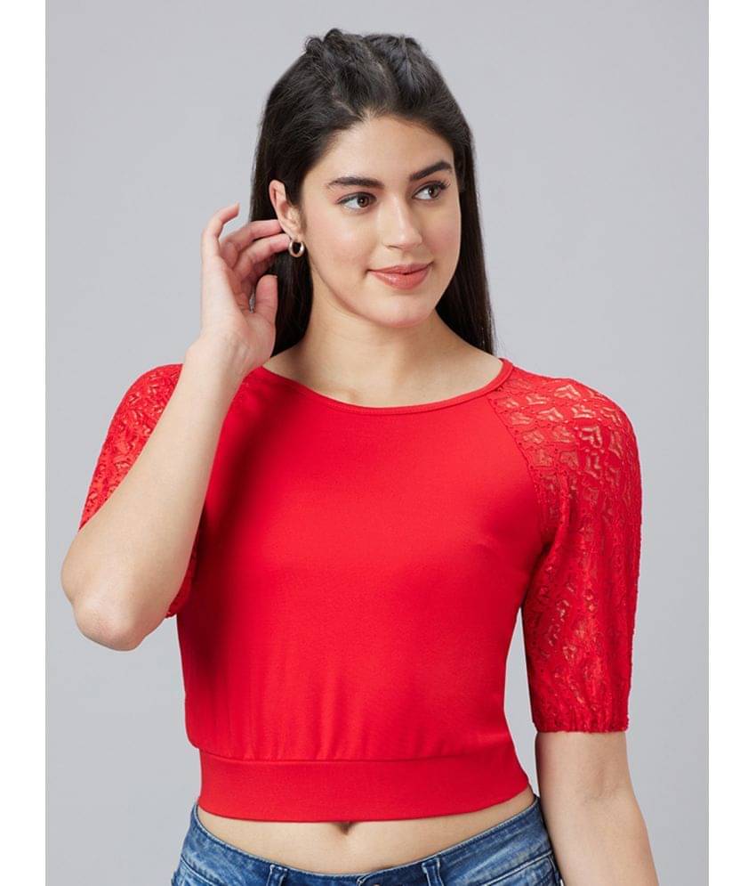     			Globus - Red Polyester Women's Regular Top ( Pack of 1 )