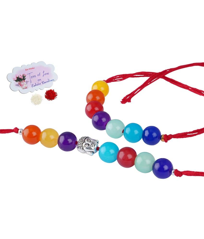 JFL - Jewellery For Less - Multicolor Wrist Band ( Pack of 2 ) - Bangles & Bracelets | Buy online on ZillyBuy