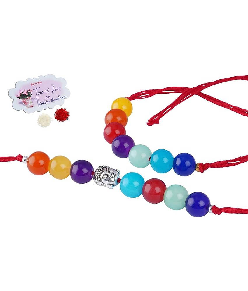 JFL - Jewellery For Less - Multicolor Wrist Band ( Pack of 2 ) - Bangles & Bracelets | Buy online on ZillyBuy