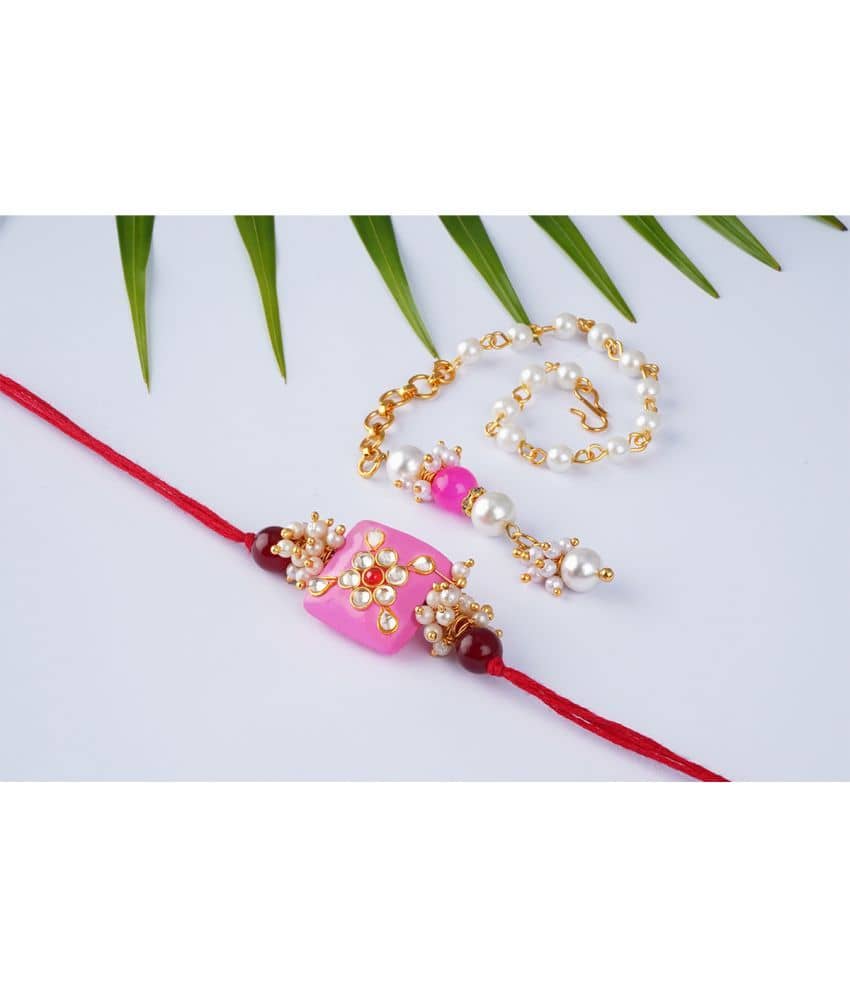 JFL - Jewellery For Less Pink Bracelet ( Pack of 2 ) - Bangles & Bracelets | Buy online on ZillyBuy