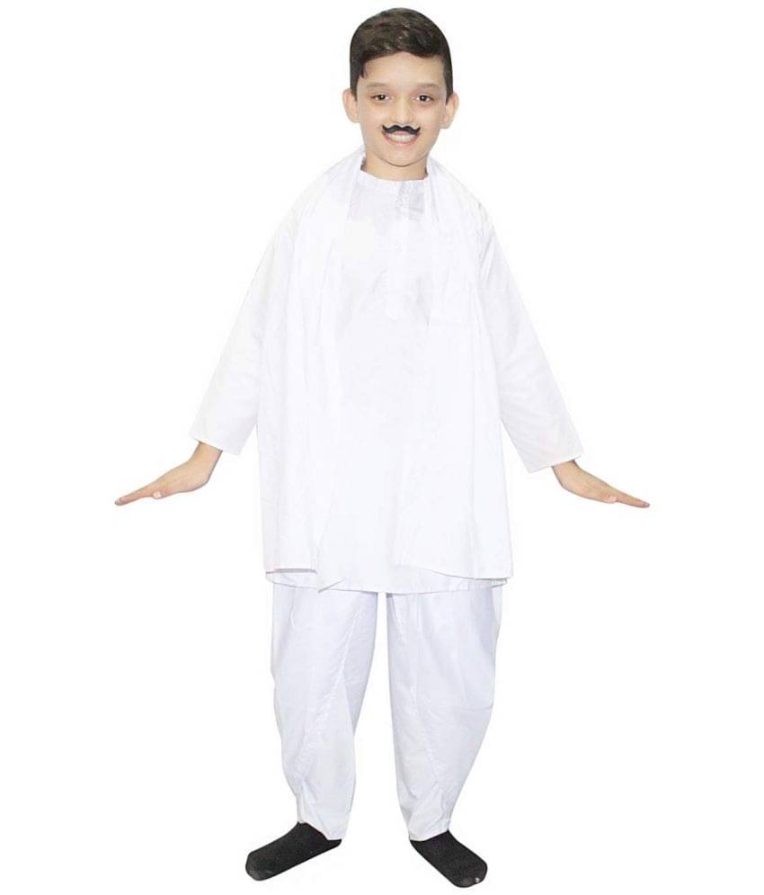     			Kaku Fancy Dresses Chandra Shekhar Azad Costume For Boys | National Hero Freedom Fighter Fancy Dress For Independence Day & Republic Day - 3-4 Years