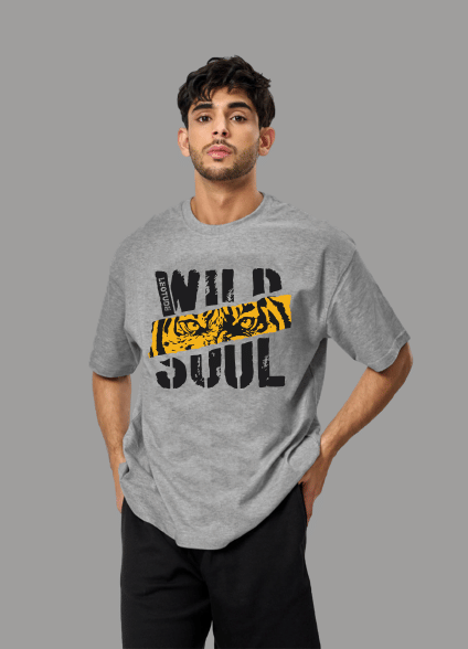 Leotude Pack of 1 Cotton Blend Oversized Fit Men's T-Shirt ( Multicolor )