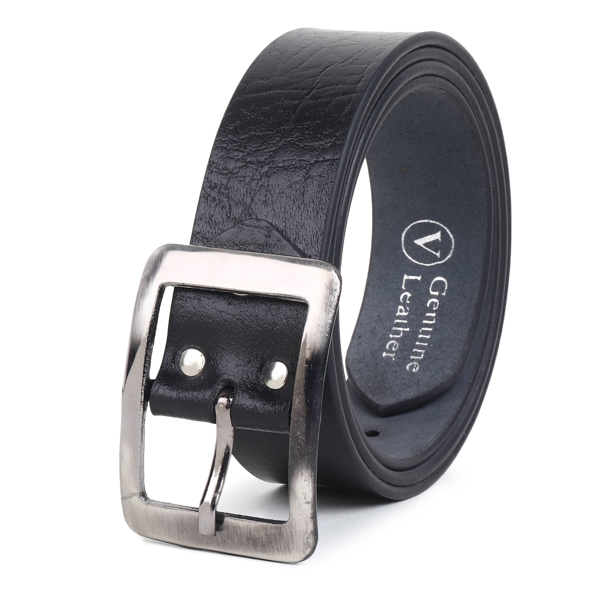 Loopa - Black Leather Men's Formal Belt ( Pack of 1 )