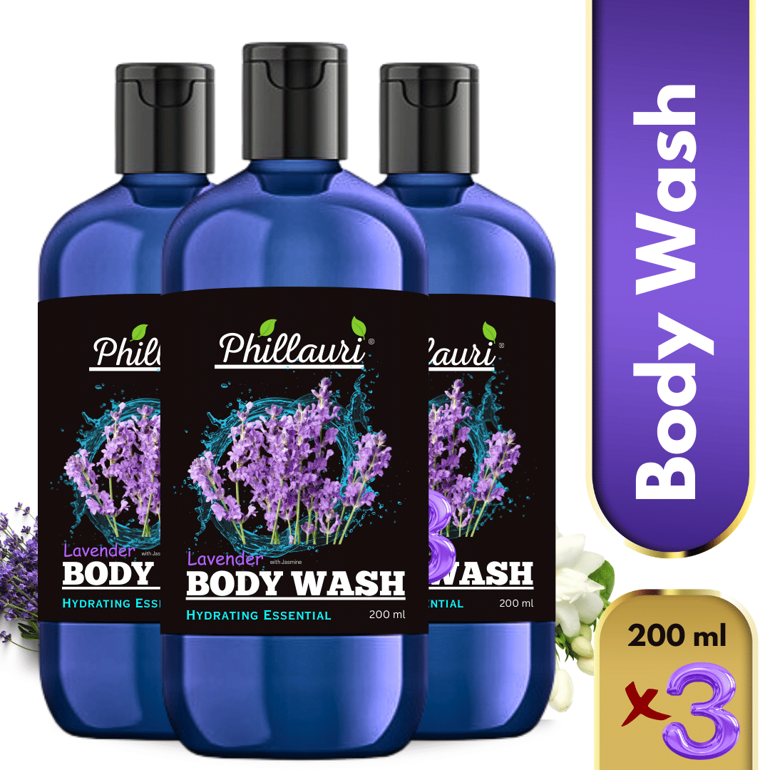 Phillauri Lavender  bodywash Nourishing Shower Gel 200 mL Pack of 3