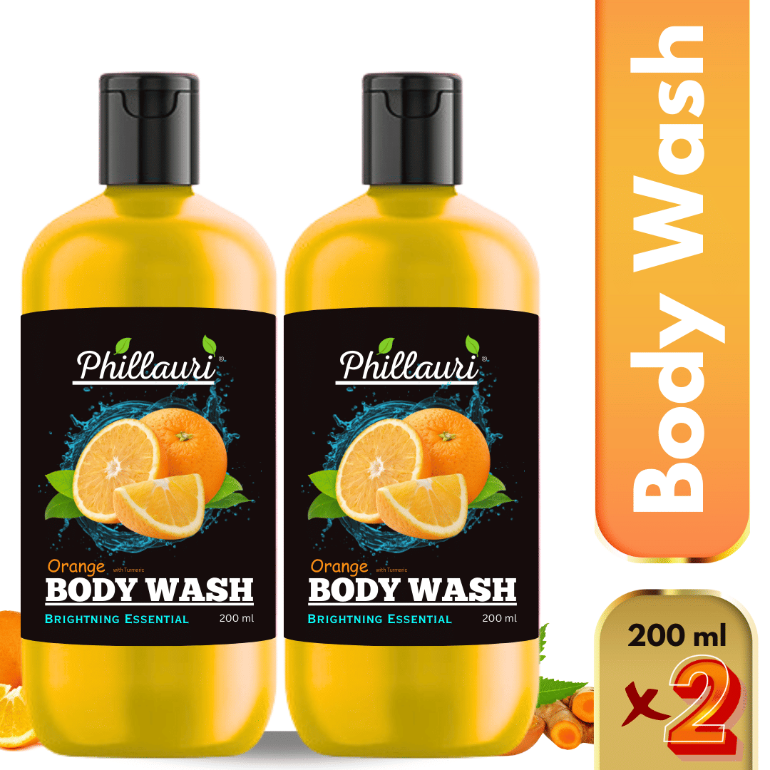 Phillauri Orange bodywash Nourishing Shower Gel 200 mL Pack of 2