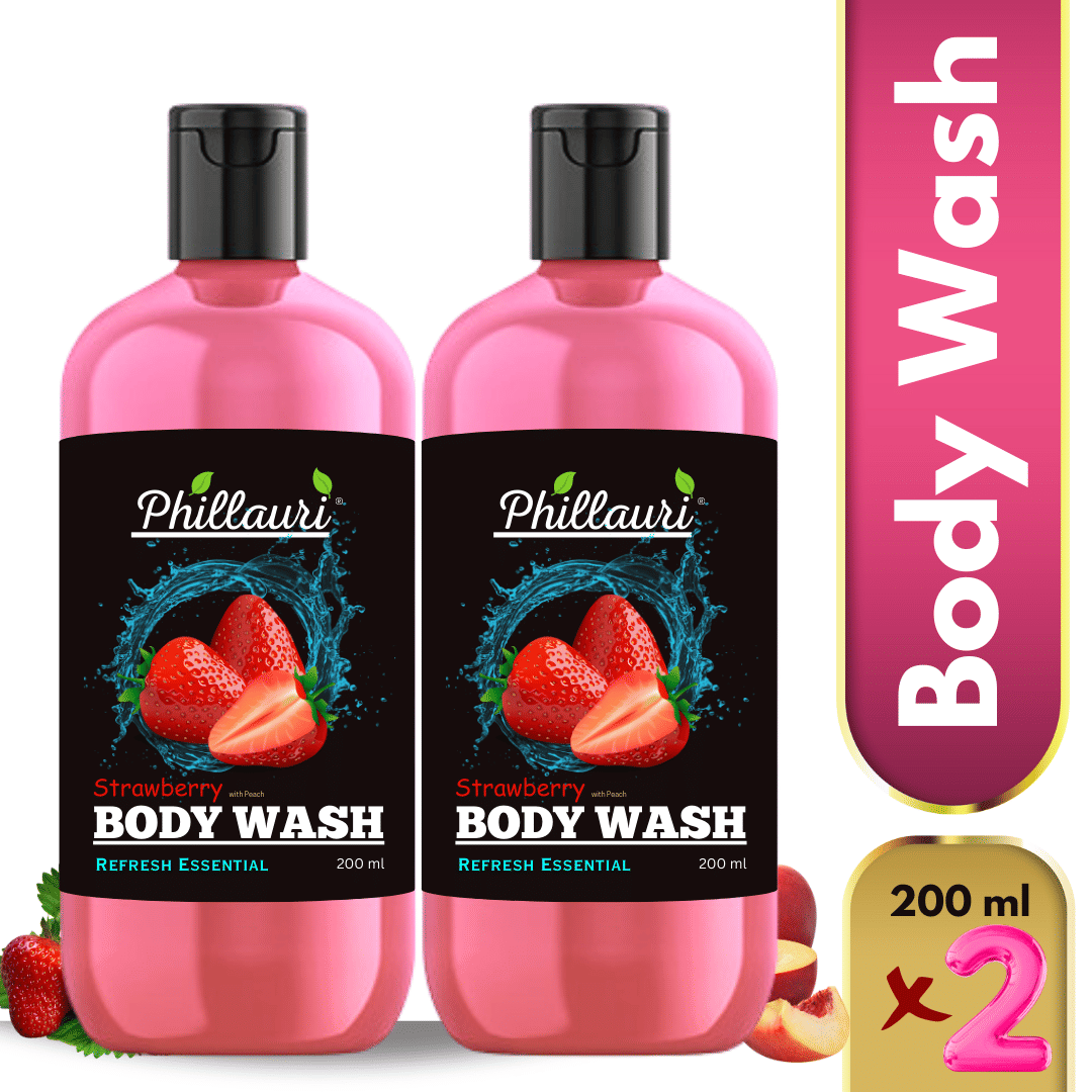 Phillauri Strawberry bodywash Nourishing Shower Gel 200 mL Pack of 2     			Phillauri Strawberry bodywash Nourishing Shower Gel 200 mL Pack of 2