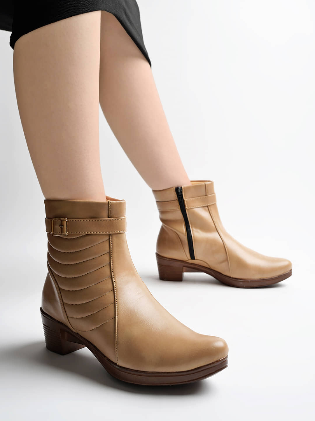 Shoetopia - Black Women's Ankle Length Boots