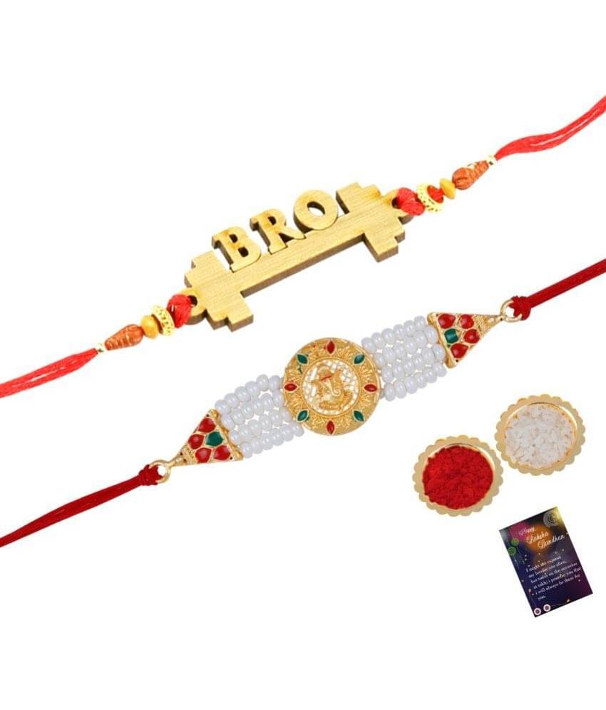     			Silver Shine - Multi Rakhi ( Pack of 2 )
