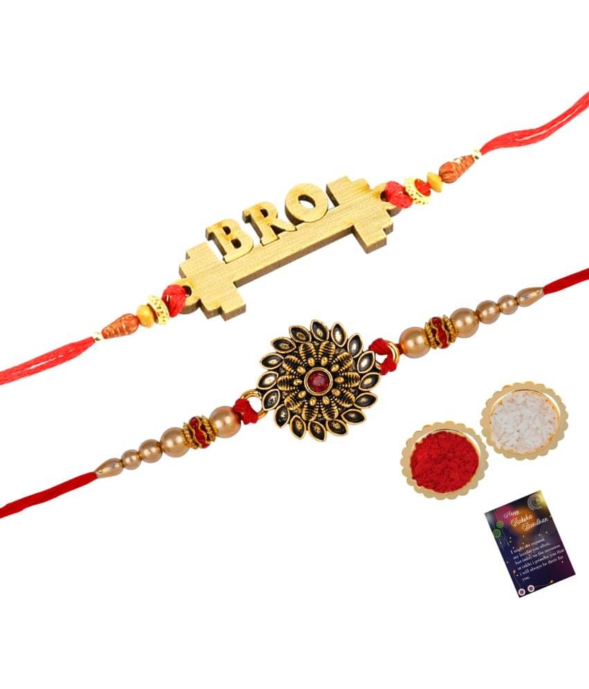     			Silver Shine - Multi Rakhi ( Pack of 2 )