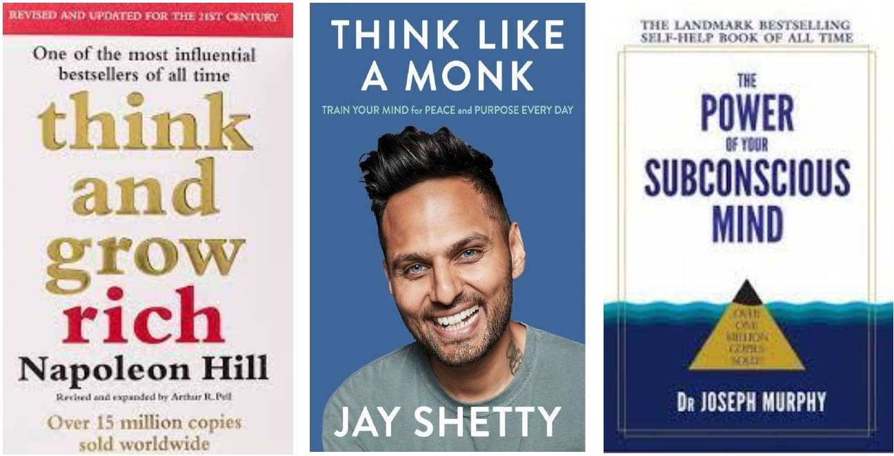 Think and Grow Rich + Think Like A Monk + The Power of your subconscious mind Think and Grow Rich + Think Like A Monk + The Power of your subconscious mind