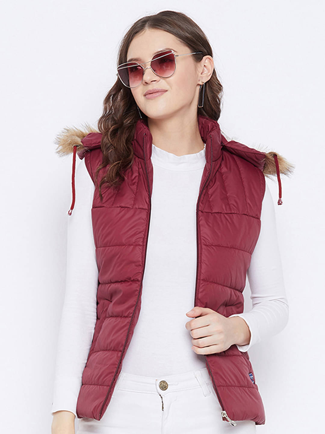 VERO AMORE - Polyester Red Hooded Jackets Pack of 1 VERO AMORE - Polyester Red Hooded Jackets Pack of 1