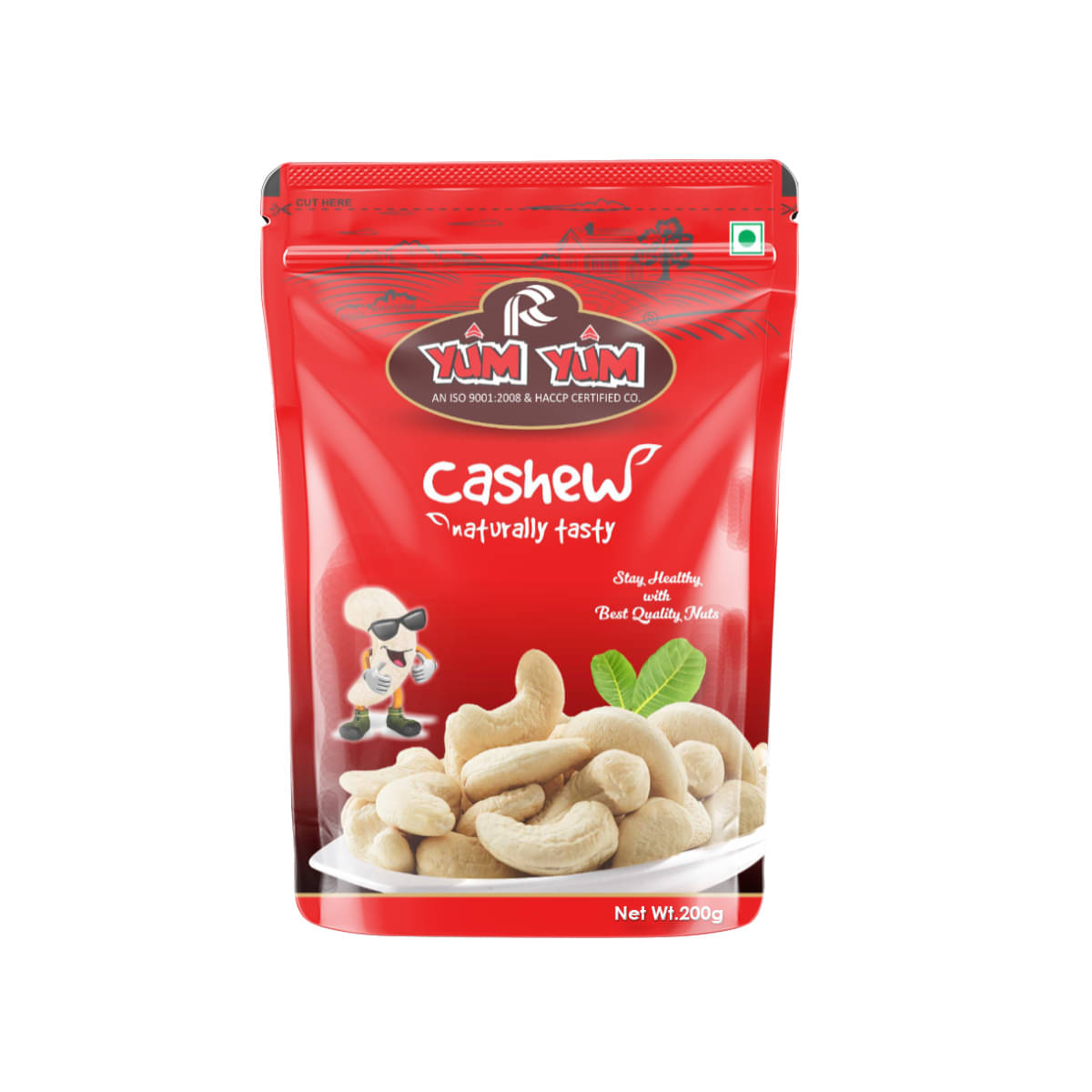 YUM YUM 100% Natural Premium Quality Plain Raw Cashews Nut Dry Fruits Cashews (250 g)     			YUM YUM 100% Natural Premium Quality Plain Raw Cashews Nut Dry Fruits Cashews (250 g)