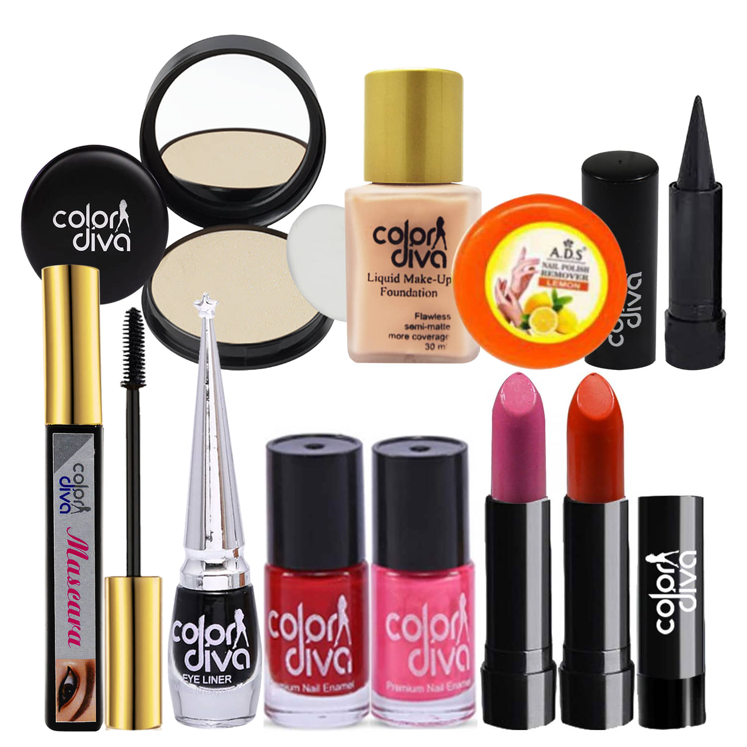 Color Diva - Makeup Kit ( Pack of 10pcs )