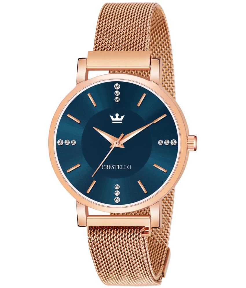 Crestello - Rose Gold Metal Analog Womens Watch