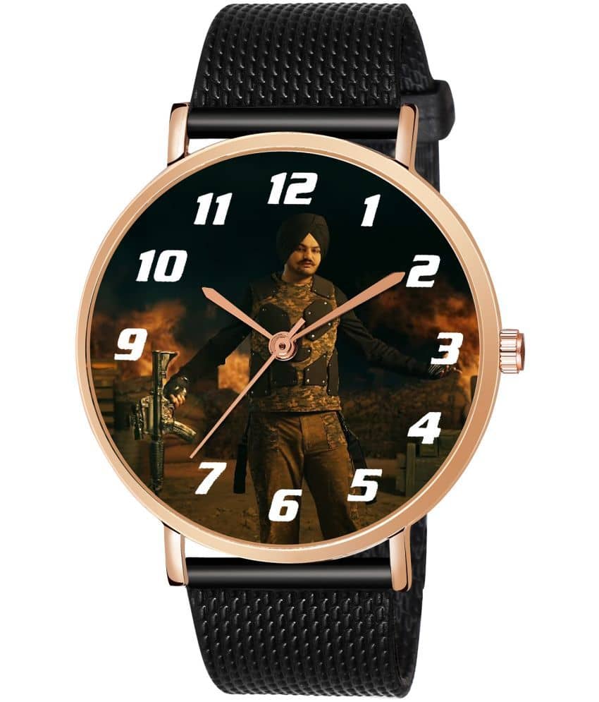 DECLASSE - Black PU Analog Men's Watch