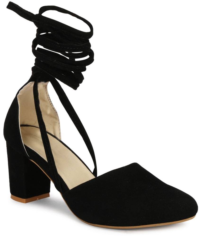     			Ishransh - Black Women's Gladiators Heels