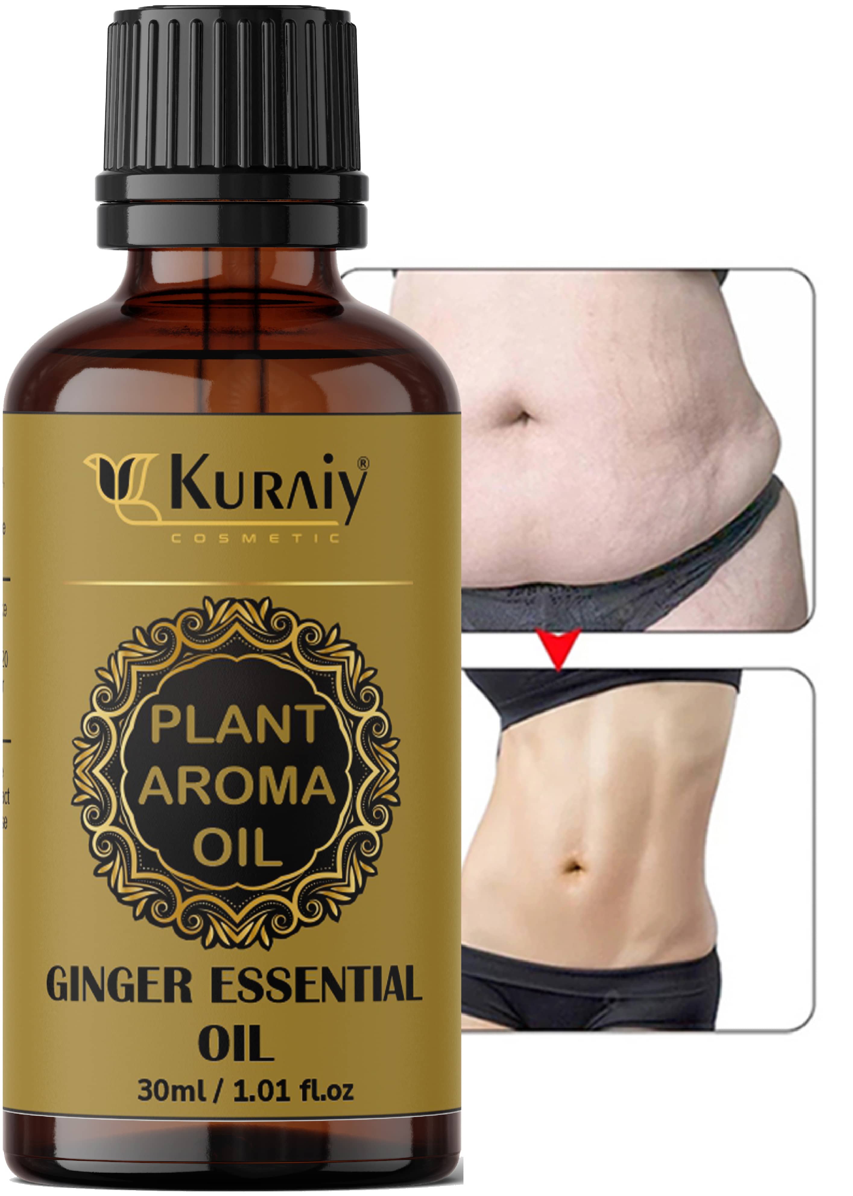 KURAIY Harbal Tummy Ginger Oil, For Belly Drainage Ginger Oil.
