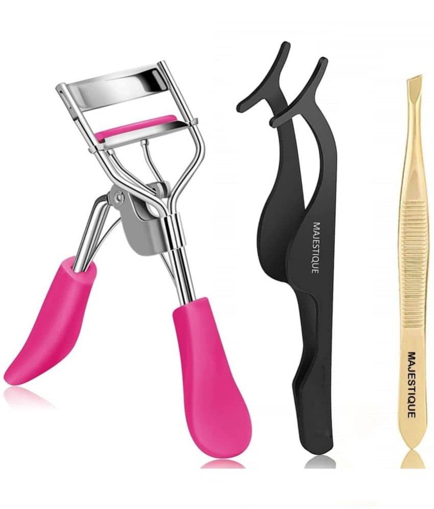 Majestique 3Pcs Eyelash Extension Kit, Eyelash Curler, Tweezer, Eyelashes Extension - Color May Very - Makeup - Eyes | Buy online on ZillyBuy