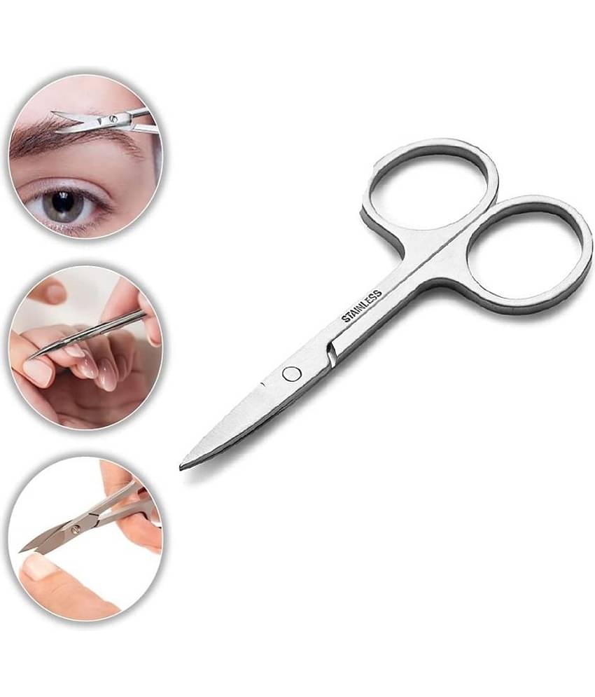 Majestique Eyebrow Pluker with Nail Scissors & Twizzer Tools for Eyebrows Plucker Removal - 3Pcs