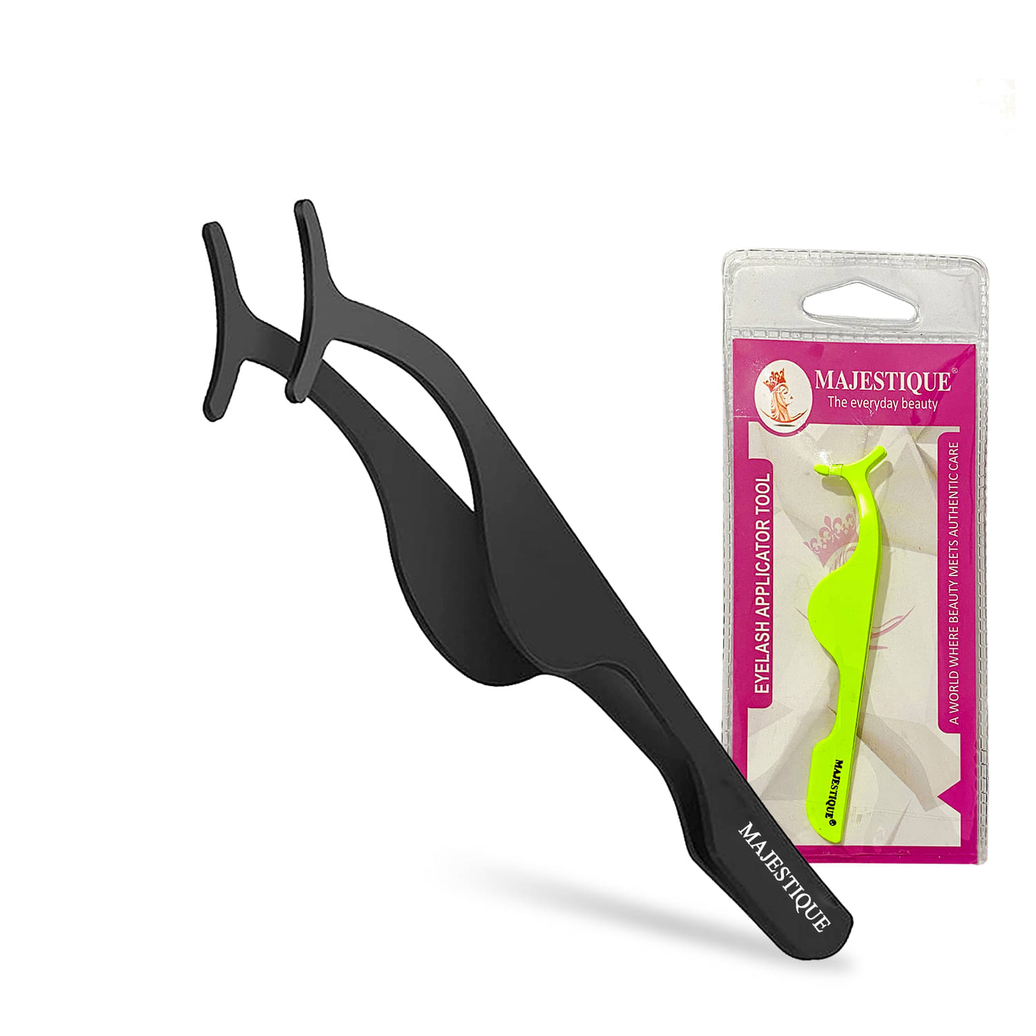 Majestique Eyelash Curlers Extension Applicator Stainless Steel False Remover - 2Pcs Color May Vary     			Majestique Eyelash Curlers Extension Applicator Stainless Steel False Remover - 2Pcs Color May Vary