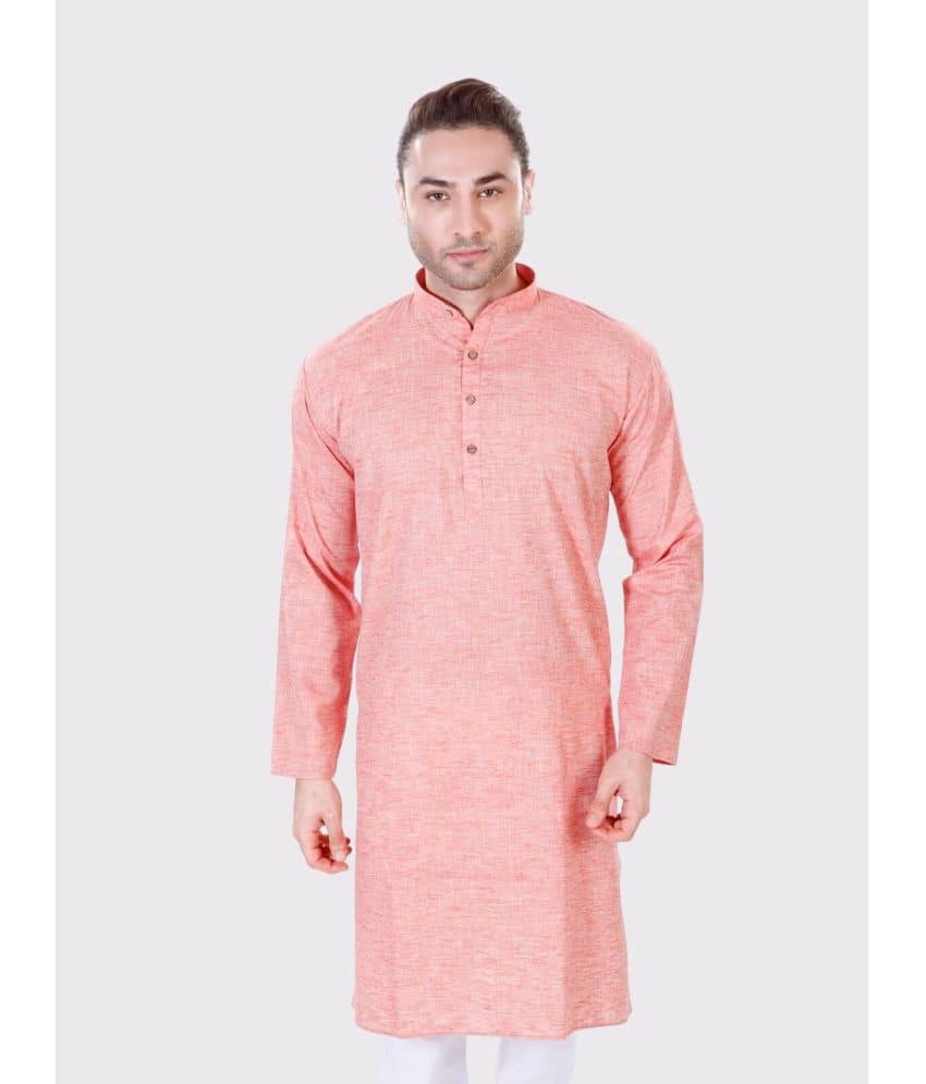 Maharaja - Coral Cotton Men's Regular Kurta ( Pack of 1 ) - Kurtas & Kurta Sets | Buy online on ZillyBuy