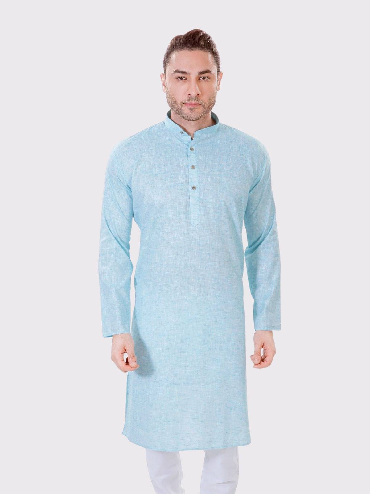 Maharaja - Green Linen Men's Regular Kurta ( Pack of 1 ) Maharaja - Green Linen Men's Regular Kurta ( Pack of 1 )
