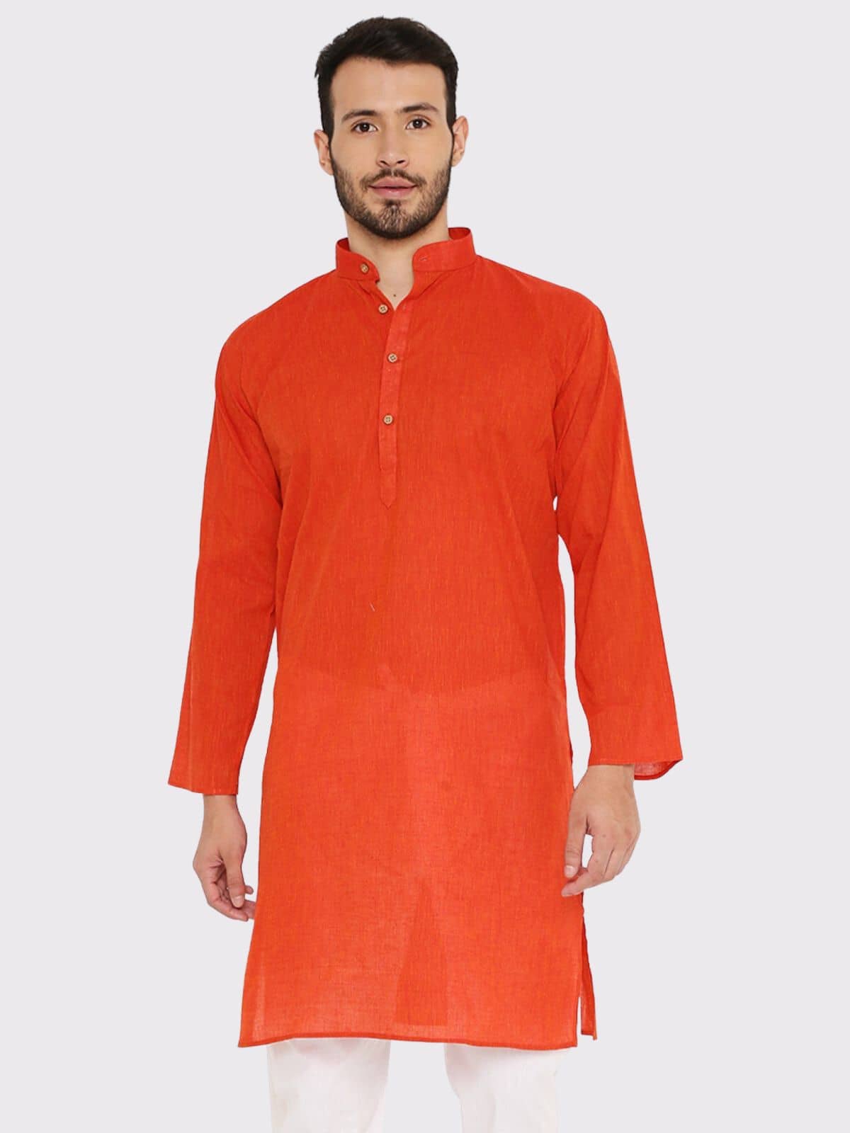 Maharaja - Red Cotton Men's Regular Kurta ( Pack of 1 ) - Kurtas & Kurta Sets | Buy online on ZillyBuy