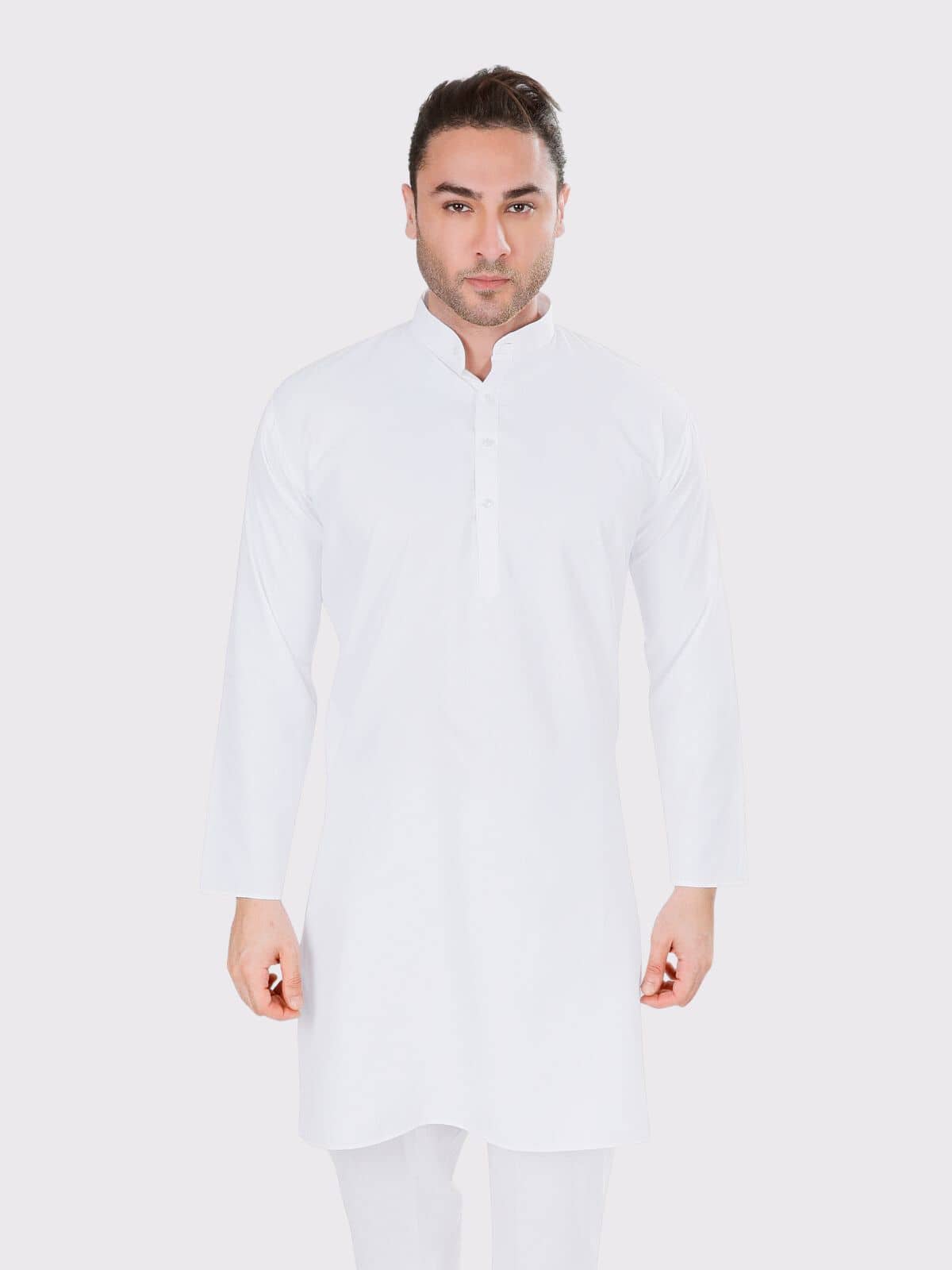 Maharaja - White Cotton Blend Men's Regular Kurta ( Pack of 1 ) - Kurtas & Kurta Sets | Buy online on ZillyBuy
