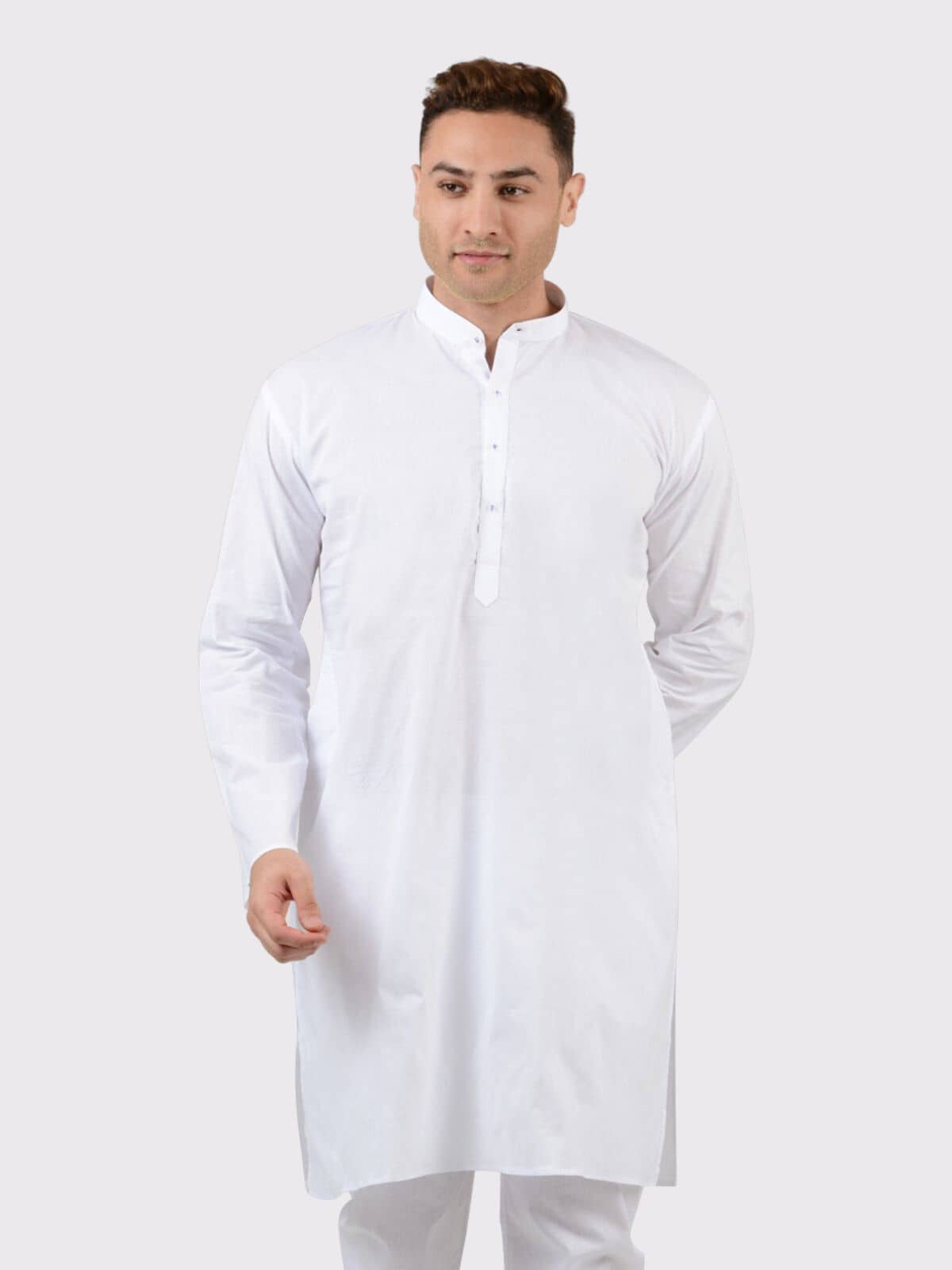 Maharaja - White Cotton Men's Regular Kurta ( Pack of 1 ) - Kurtas & Kurta Sets | Buy online on ZillyBuy
