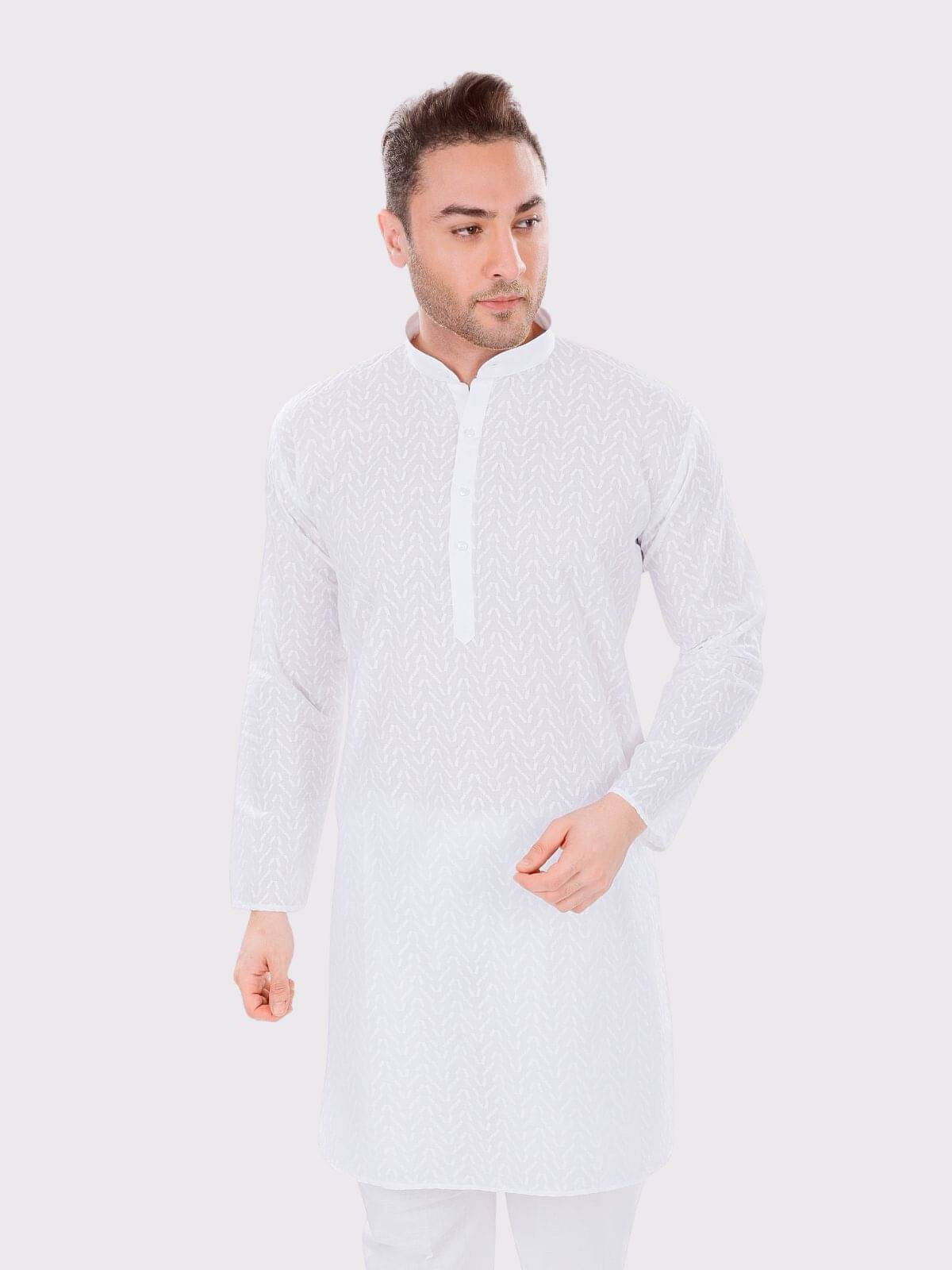 Maharaja - White Cotton Men's Regular Kurta ( Pack of 1 ) Maharaja - White Cotton Men's Regular Kurta ( Pack of 1 )