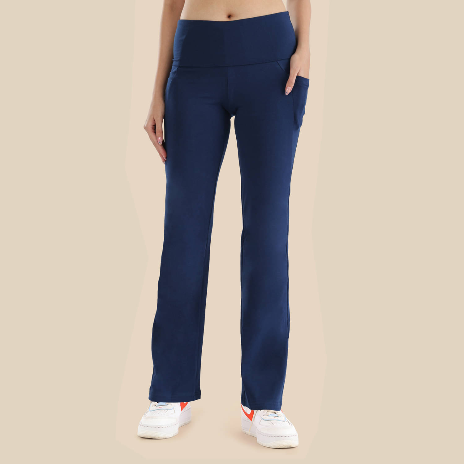     			Nite Flite - Blue Cotton Women's Running,Yoga Trackpants ( Pack of 1 )