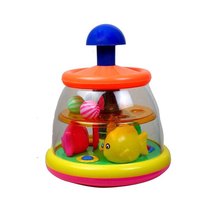 Push and Spin Kids Toy with Mini Popper for Baby Infant and Toddlers (Multi-colour) - Toys and Games | Buy online on ZillyBuy