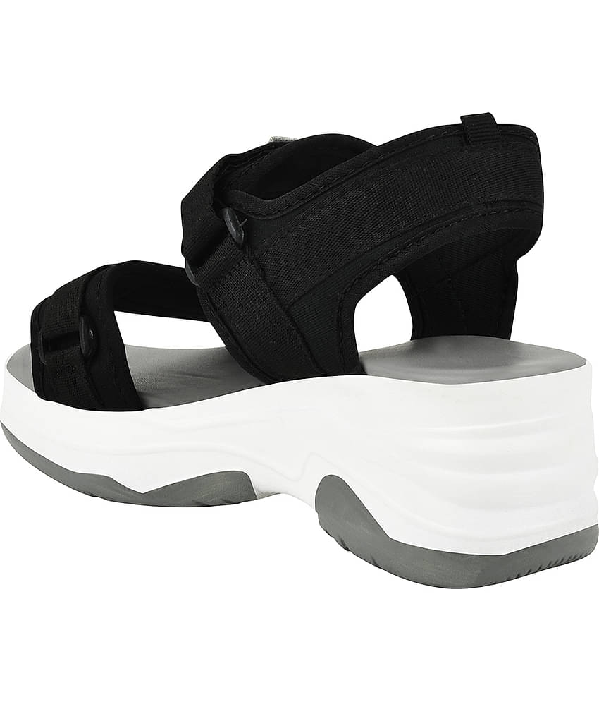 Shoetopia Lightweight Comfortable Daily Wear & Trendy Flatforms Grey Sandals & Girls