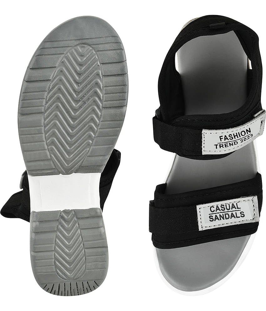 Shoetopia Lightweight Comfortable Daily Wear & Trendy Flatforms Grey Sandals & Girls