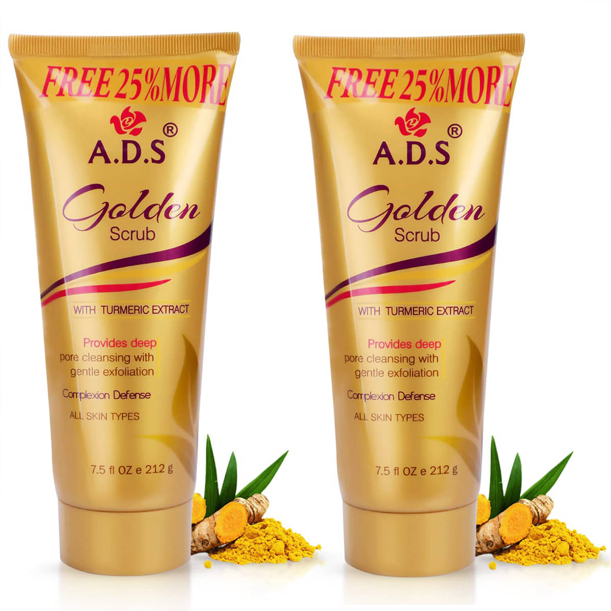     			A.D.S. Gold Scrub For Men & Women 212g Each ( Pack of 2 )