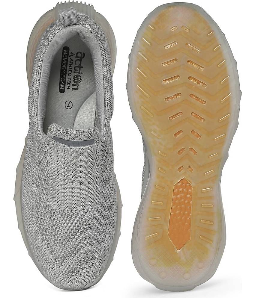 Action - Athleo WALKER-112 Light Grey Men's Sports Running Shoes